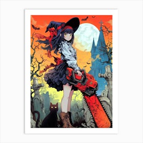 Chainsaw Girl 1 Art Print