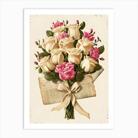 Vintage Roses Art Print