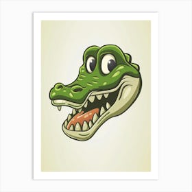 Alligator Head 2 Art Print