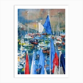 Port Of Batangas Philippines Abstract Block 2 harbour Art Print