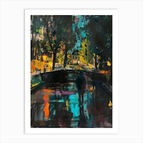 Amsterdam At Night Art Print