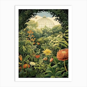 Nklin Park Conservatory And Botanical Garden Henri Rousseau Style 2 Art Print