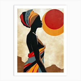 Nomadic Artistry|The African Woman Series 1 Art Print