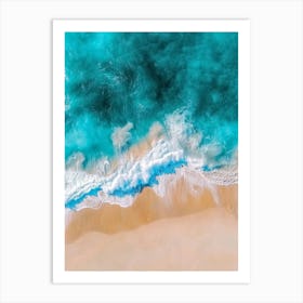 Aerial View Of A Beach 40 Art Print