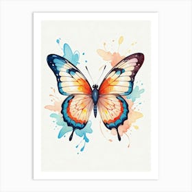 Watercolor Butterfly Art Print