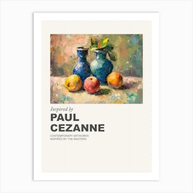 Museum Poster Inspired By Paul Cezanne 5 Art Print