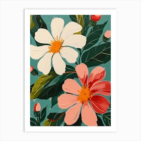 Dahlias 1 Art Print