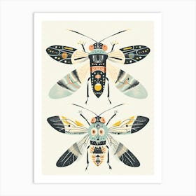 Colourful Insect Illustration Hornet 9 Art Print