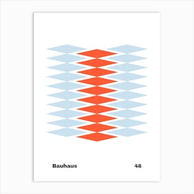 Geometric Bauhaus Poster 48 Art Print
