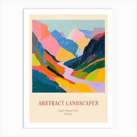 Colourful Abstract Triglav National Park Slovenia 1 Poster Art Print