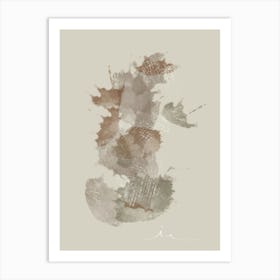 Abstract Painting Vintage Style Art Print