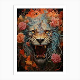 Lion Of The Forest Art Print