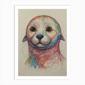 Seal'S Face Art Print