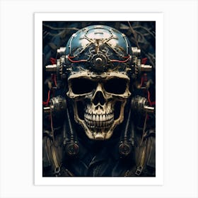 Steampunk Skull Art Print