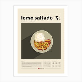 Lomo Saltado Art Print