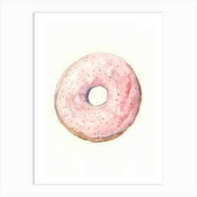 Pink Donut Art Print