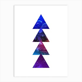 Triangular Marble Artwork 02 Art Print