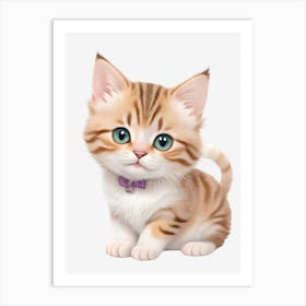 Cute Kitten Art Print