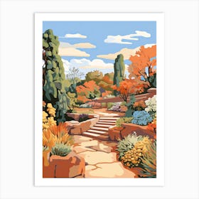 Garden Of The Gods, Usa, United Kingdom In Autumn Fall Illustration 0 Art Print