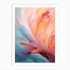 Pastel Feathers 1 Art Print