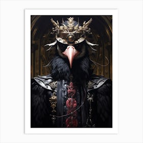 Crow King 2 Art Print