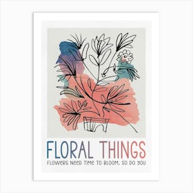 Floral Things Art Print