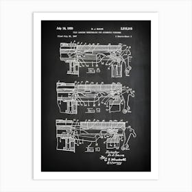 Saive’S Tilting Breechblock Rifle Patent Print Saive Rifle Tilting Rifle Gun Patent Gun Decor Gun Patent Patent Print G3151 Art Print