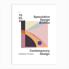 Speculative Design Archive Abstract Poster 12 Art Print