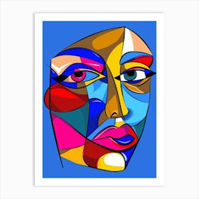 Abstract Woman'S Face 22 Art Print