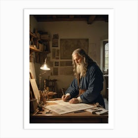 Leonardo da Vinci A Genius at Work Art Print