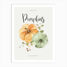 Pumpkins Art Print