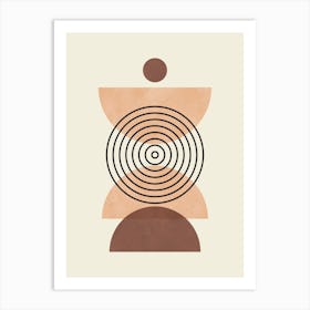 Circles and lines 3 Art Print