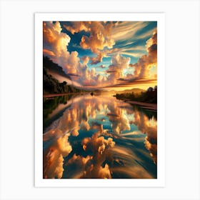 Reflections In The Water Art Print