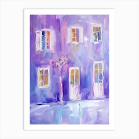 Purple House Painting Art Print