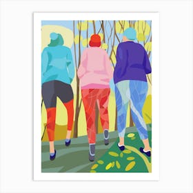 Body Positivity Daily Walks  Art Print