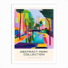 Abstract Park Collection Poster Parc De La Vilette Paris 2 Art Print