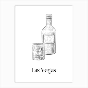 Las Vegas Cocktail Art Print