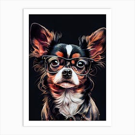 Chihuahua animal dog Art Print
