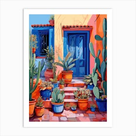 Cactus Garden - Bohemian Art 3 Art Print