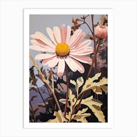 Daisy 4 Flower Painting Art Print