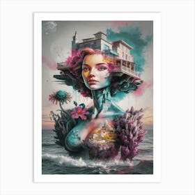 House On The Water Art Print