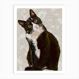 Cat Confuse Art Print