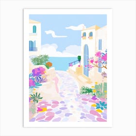 Otranto, Italy Colourful View 1 Art Print