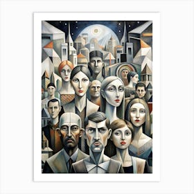 People Of The City Art Print