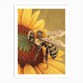 Mason Bee Storybook Illustrations 9 Art Print