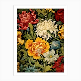 Floral Wallpaper 47 Art Print