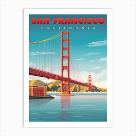 Golden Gate Bridge In San Francisco Art Print