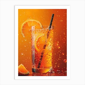 Orange Juice With Water Art Print