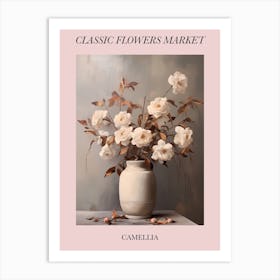 Classic Flowers Market Camellia Floral Poster 3 Art Print