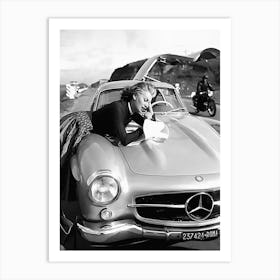 Sophia Loren Classic Car Art Print